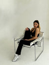 Pilates collection platėjančios kelnės