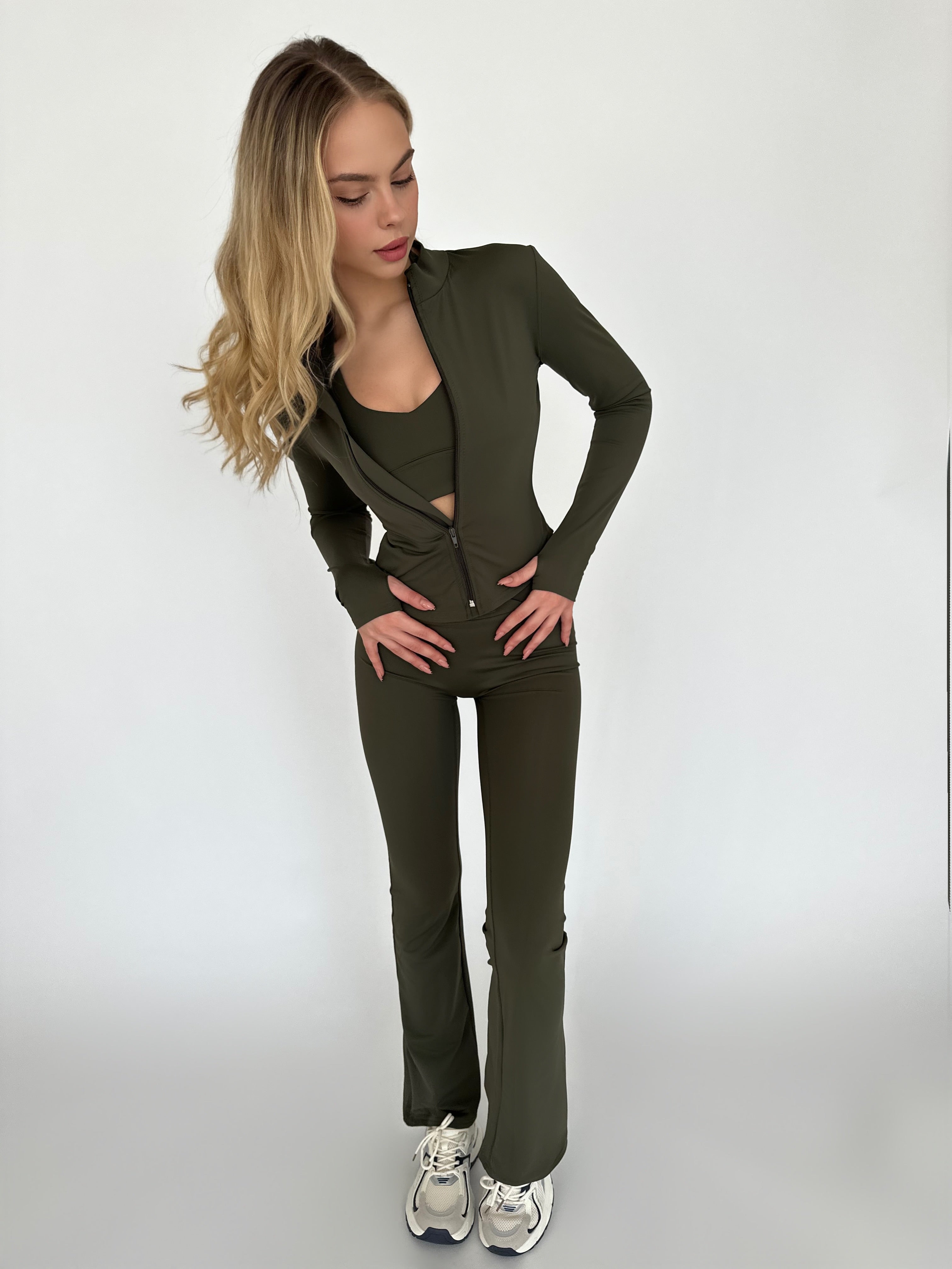 Pilates collection zip top