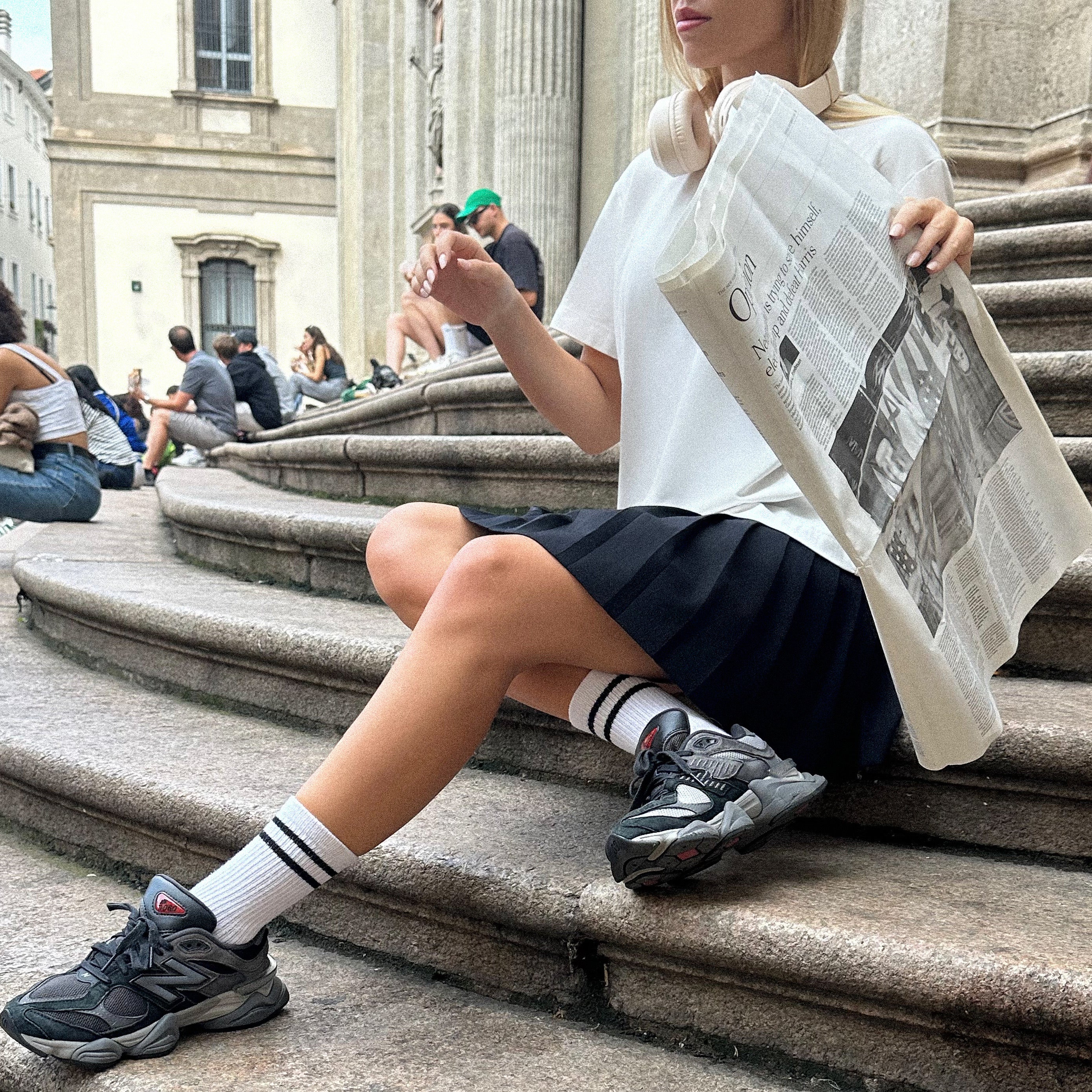 Sijonas su klostėmis Flair